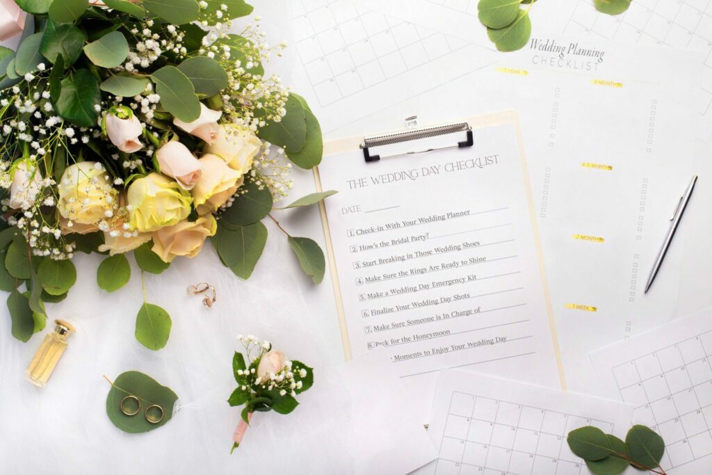 A wedding planner checklist example